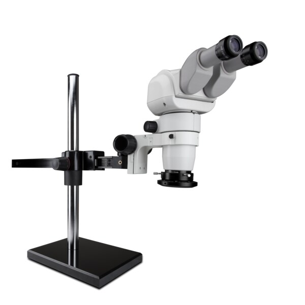 Ergo Stereo Zoom Microscope With LED Lighting On A Gliding Stand